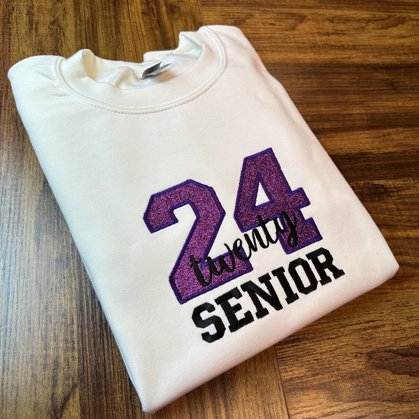 2024 Senior Glitter Embroidery Sweatshirt