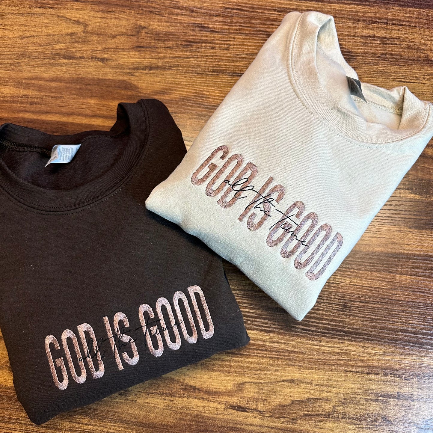 God is Good Embroidered Sweatshirt