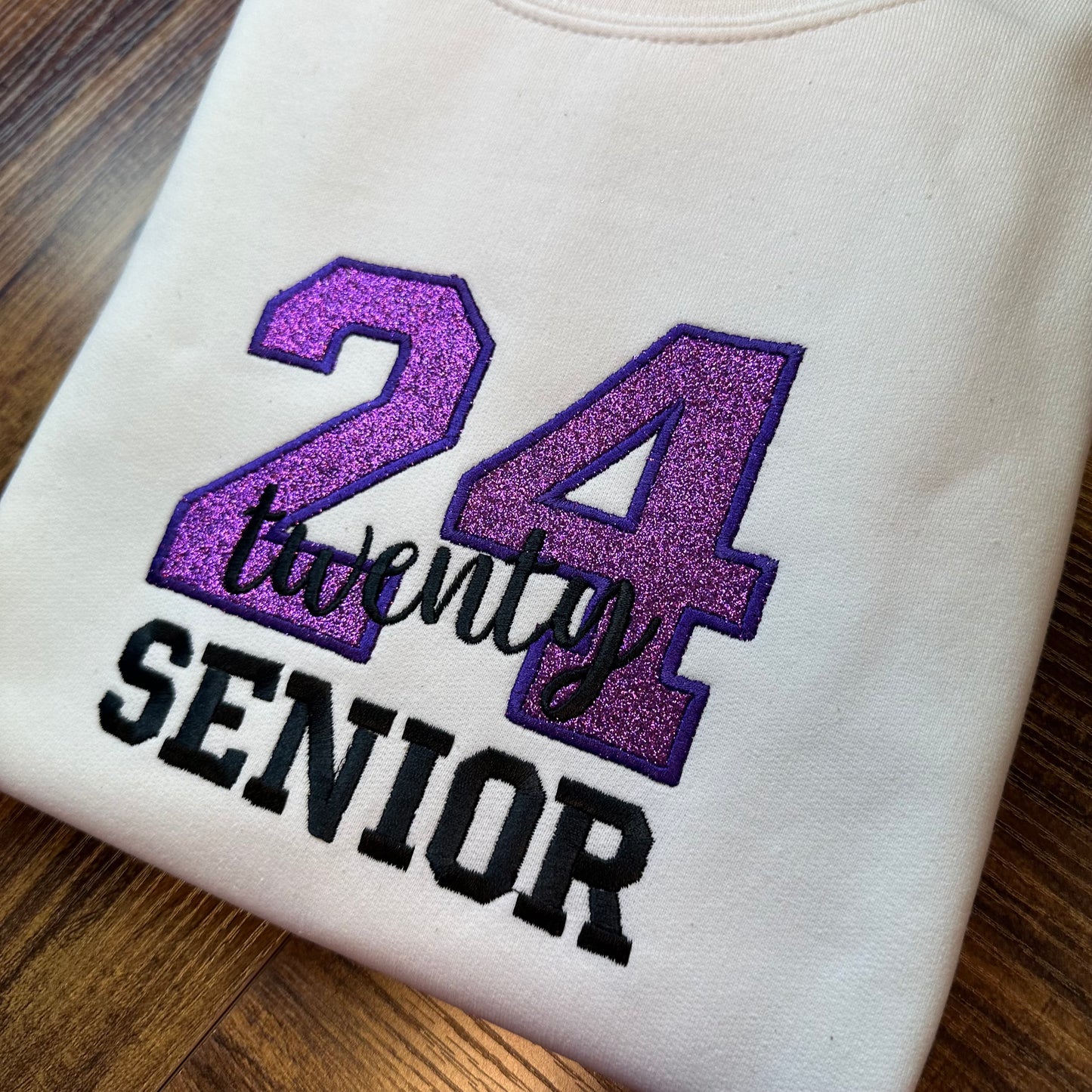 2024 Senior Glitter Embroidery Sweatshirt