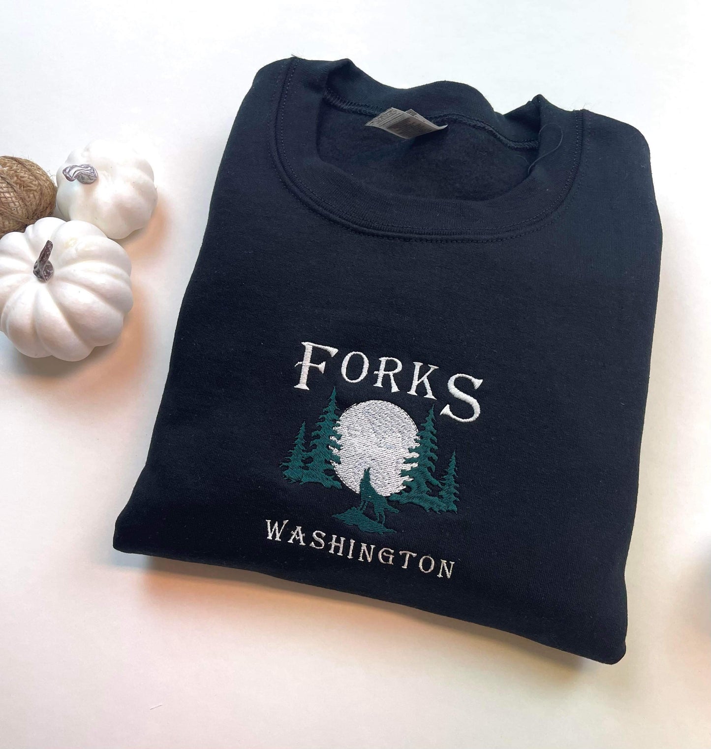 Forks Embroidered Sweatshirt