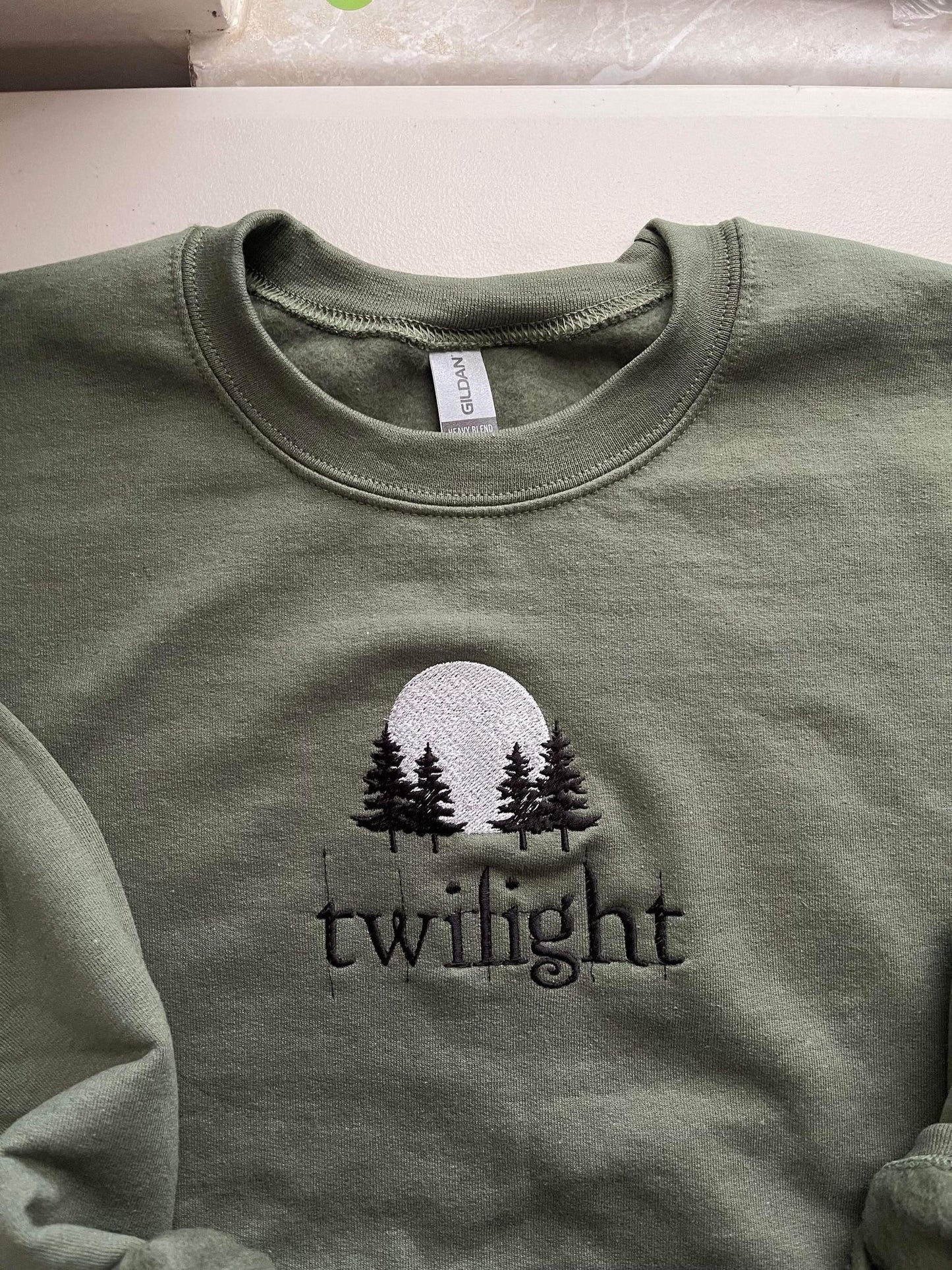 Twilight Moon Sweatshirt Embroidered