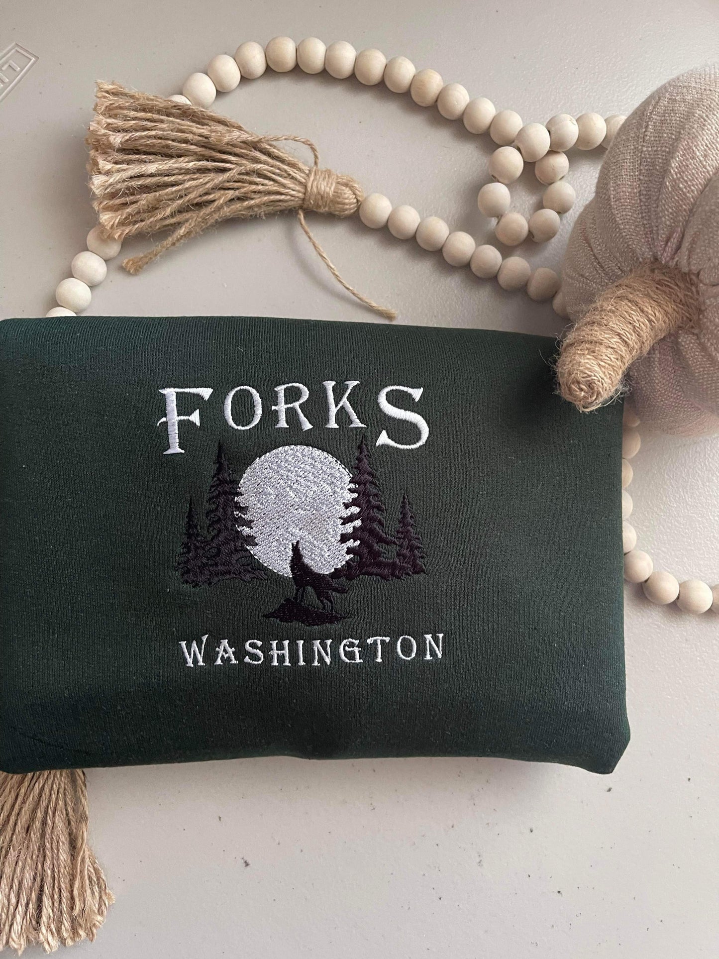 Forks Embroidered Sweatshirt