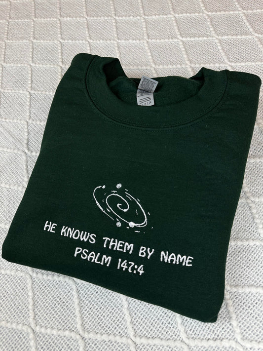 Knows Them by Name Embroidered Sweatshirt