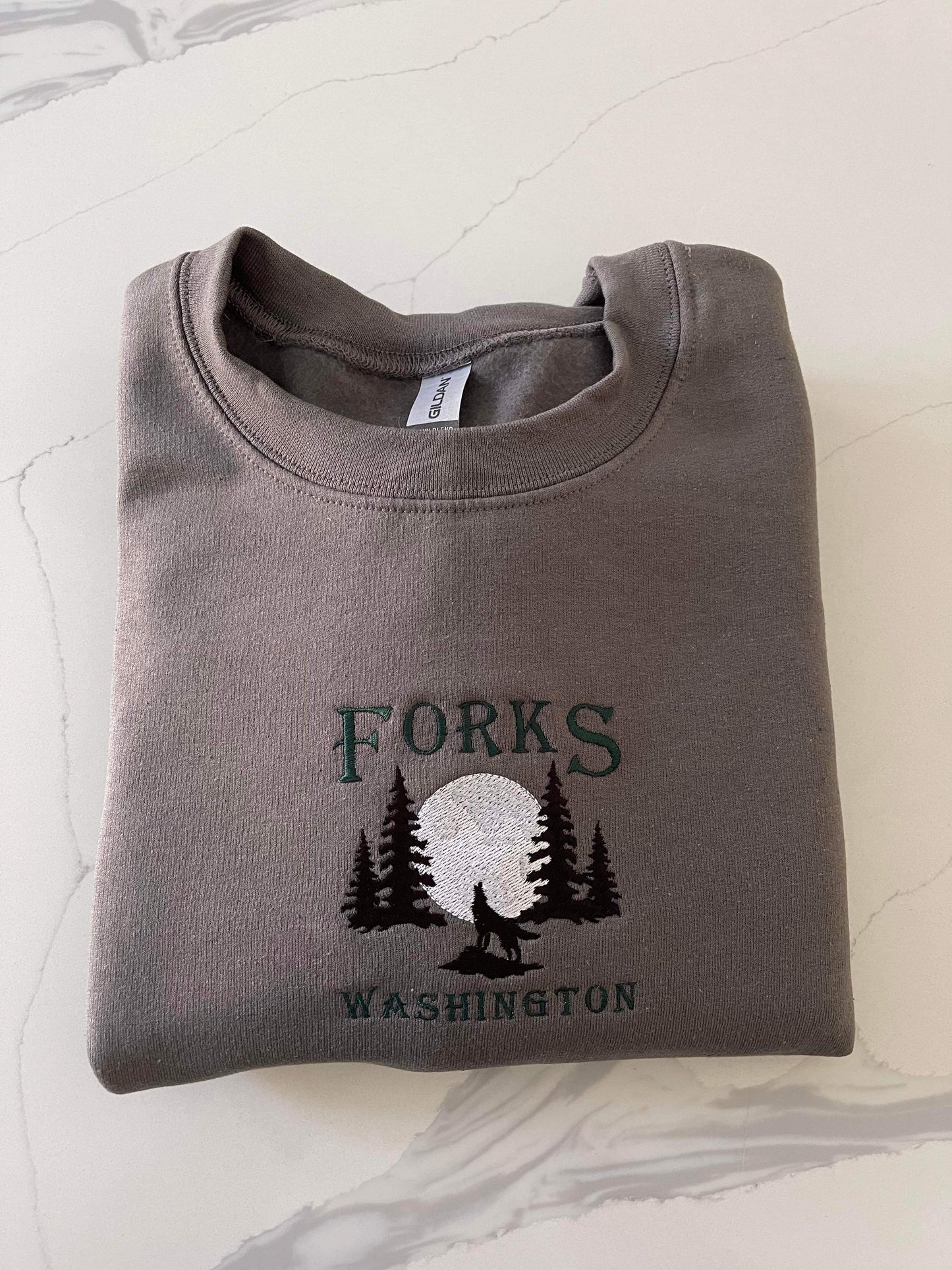 Forks Embroidered Sweatshirt