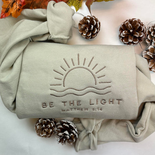 Be the Light Embroidered Sweatshirt