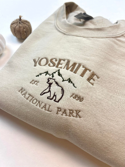 Yosemite  National Park Embroidered Sweatshirt