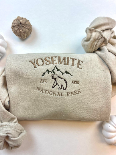 Yosemite  National Park Embroidered Sweatshirt