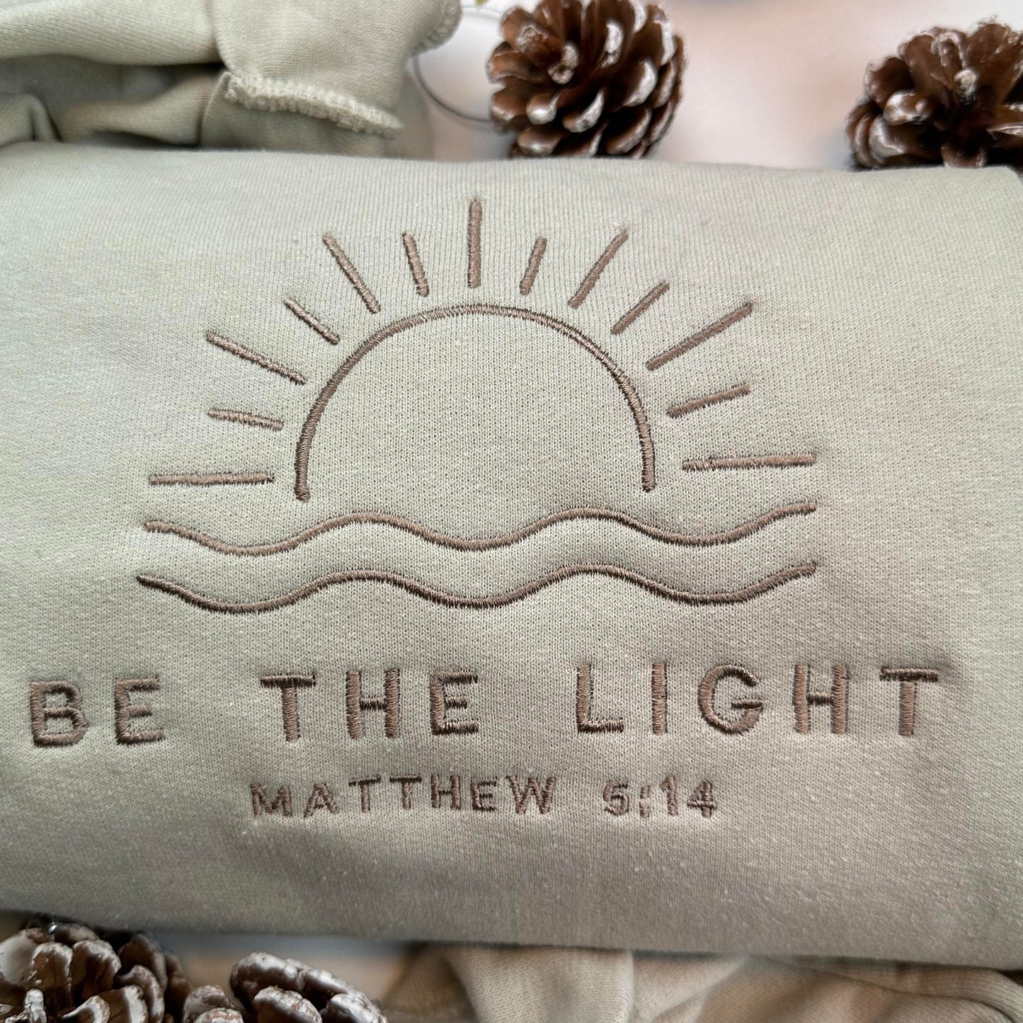 Be the Light Embroidered Sweatshirt