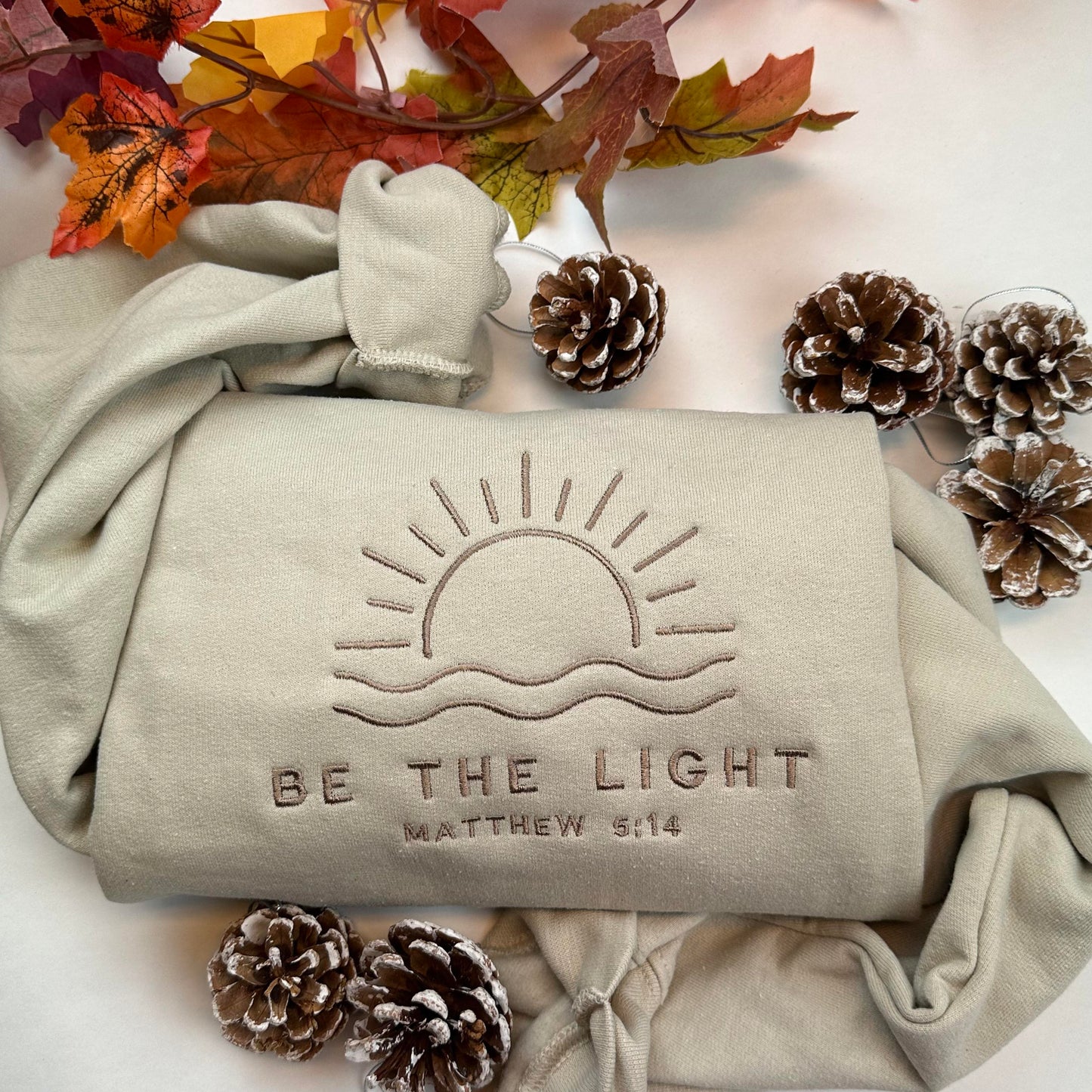 Be the Light Embroidered Sweatshirt