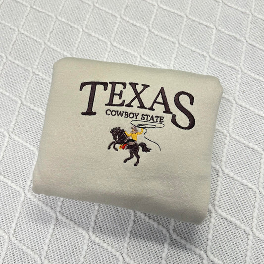 Texas Cowboys Embroidered Sweatshirt