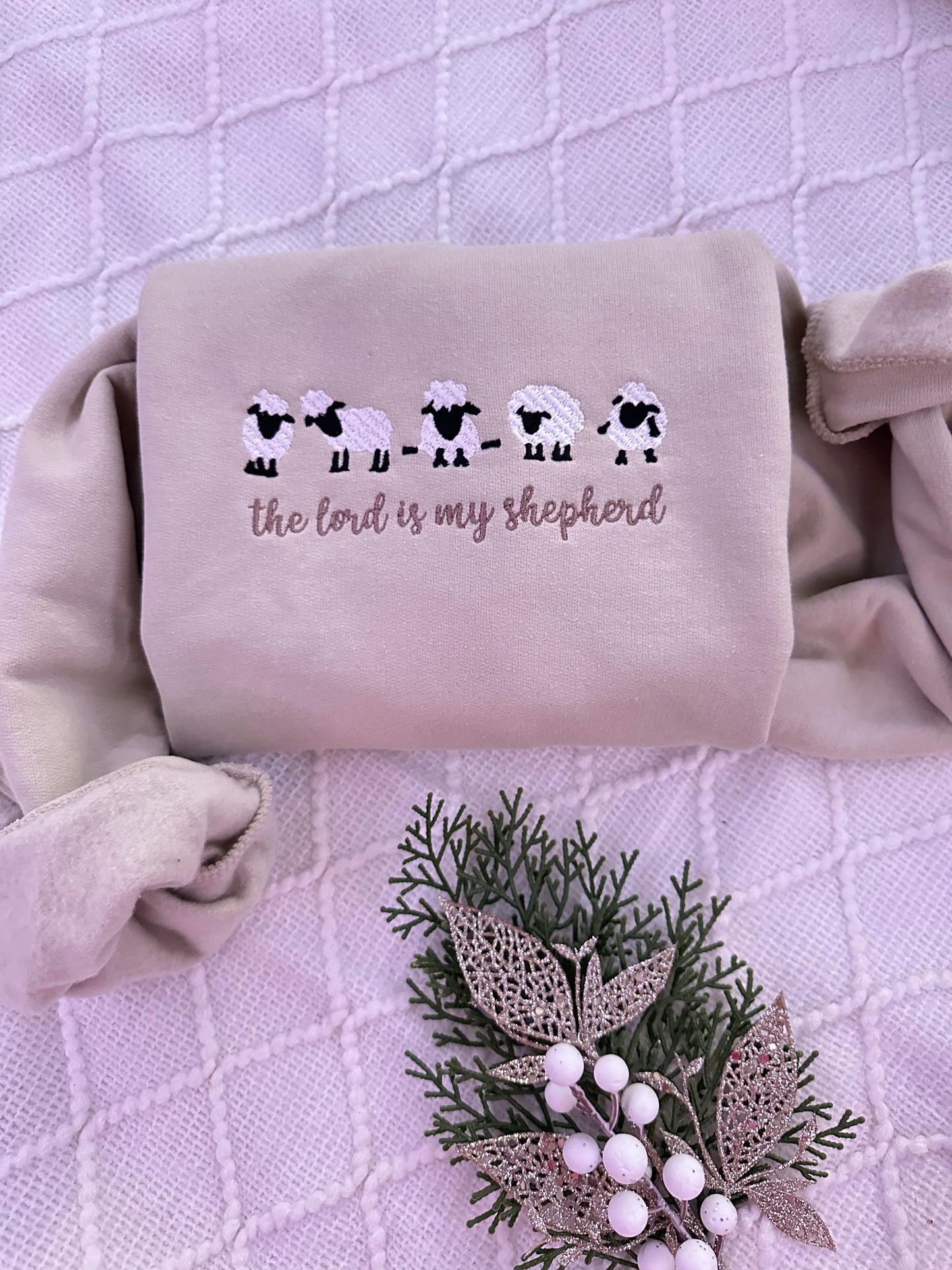 Lord is my Shepherd Embroidered Sweatshirt