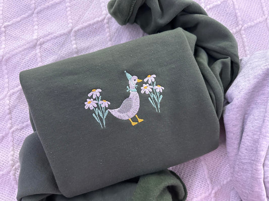 Ducks Embroidered Sweatshirt