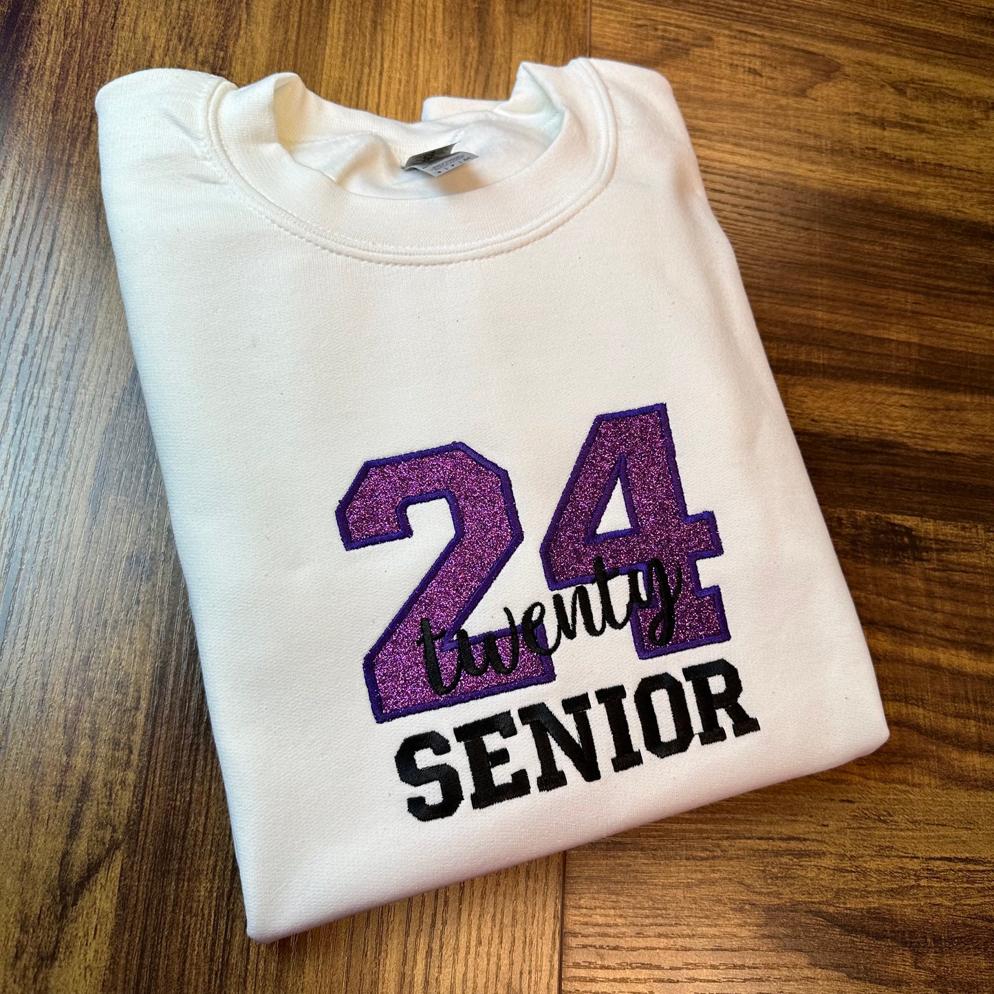 2024 Senior Glitter Embroidery Sweatshirt