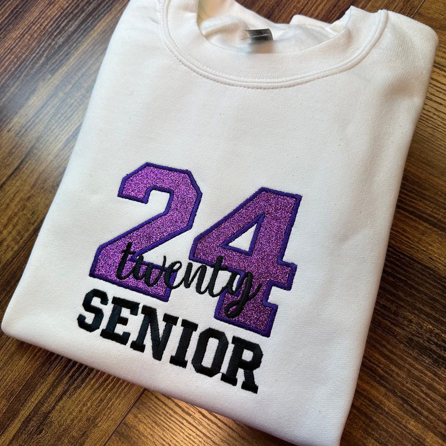 2024 Senior Glitter Embroidery Sweatshirt