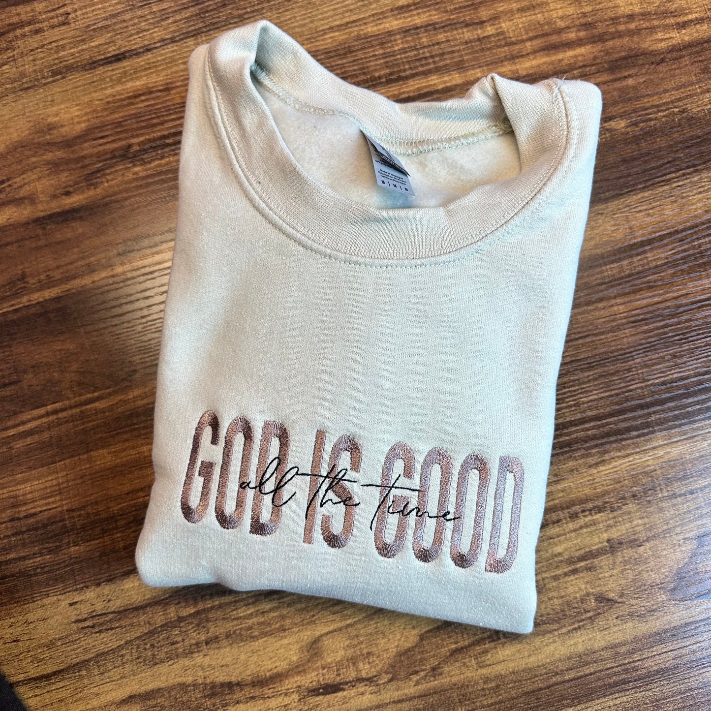 God is Good Embroidered Sweatshirt