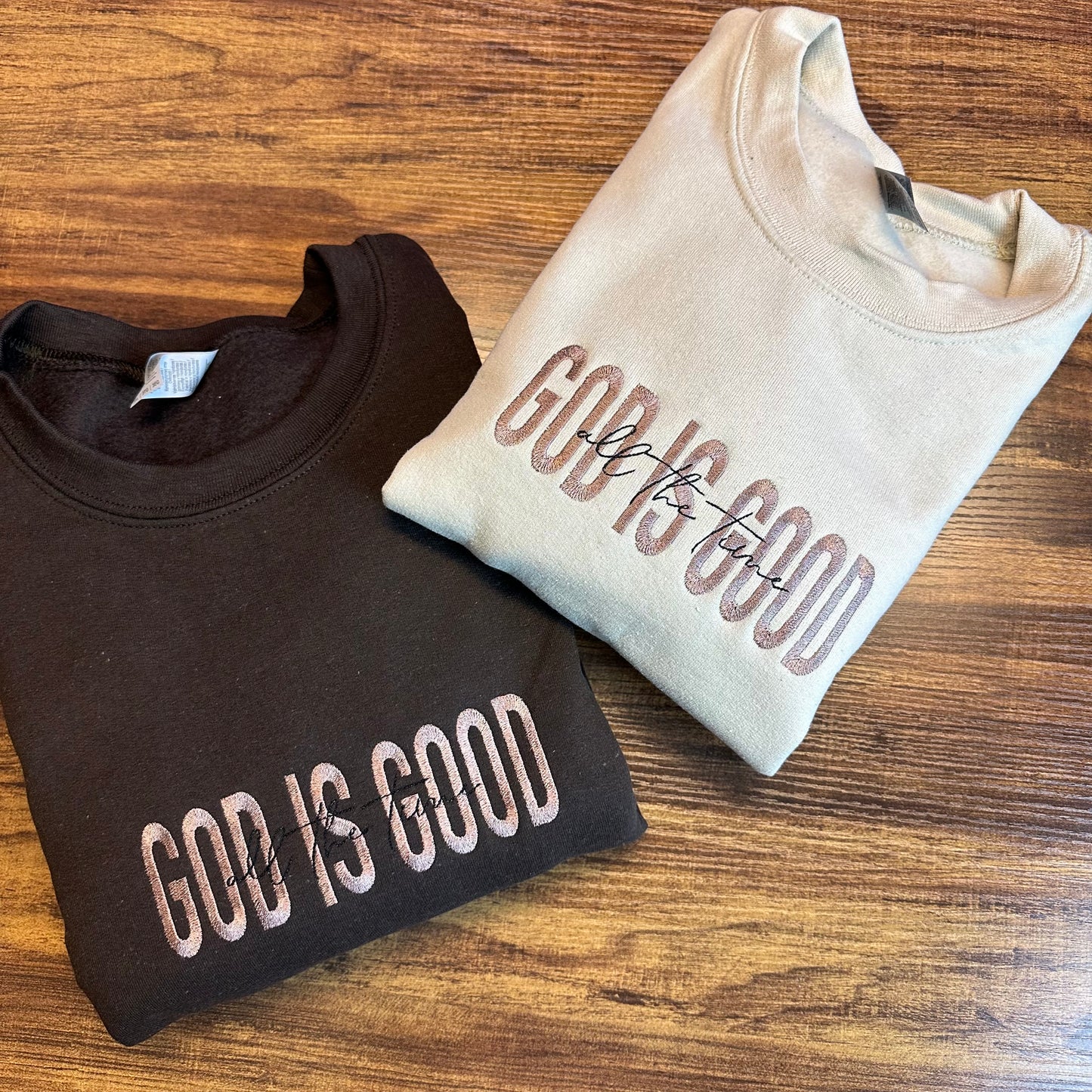 God is Good Embroidered Sweatshirt