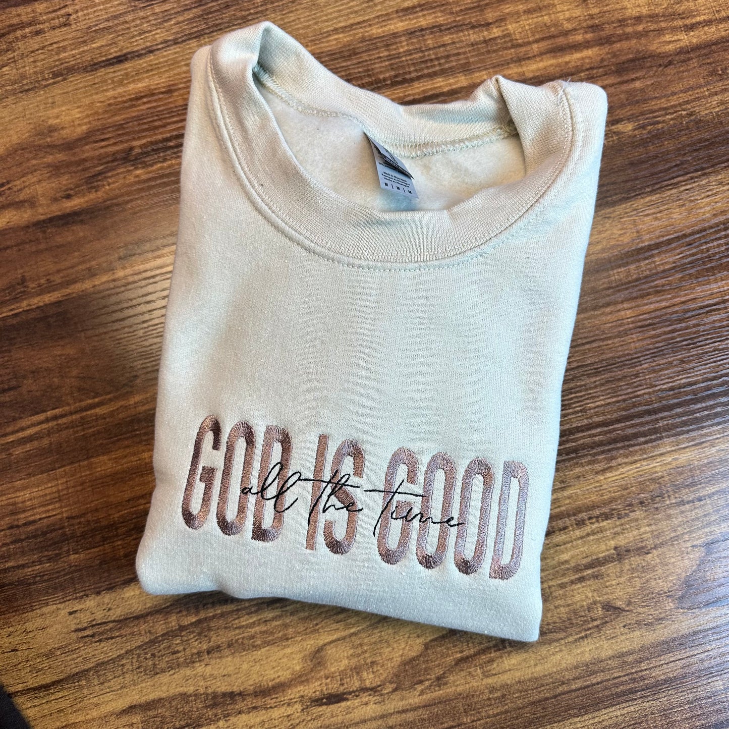 God is Good Embroidered Sweatshirt